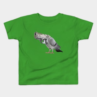 Pigeon Gun Merge Kids T-Shirt